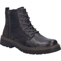 Robuste Leder-Schnürstiefeletten