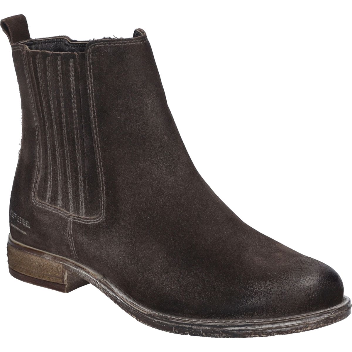 Klassische Chelsea-Stiefelette aus Veloursleder