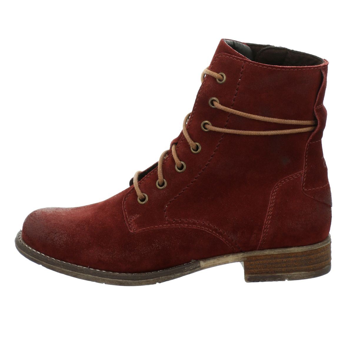 Schnürstiefeletten aus feinem Wildleder