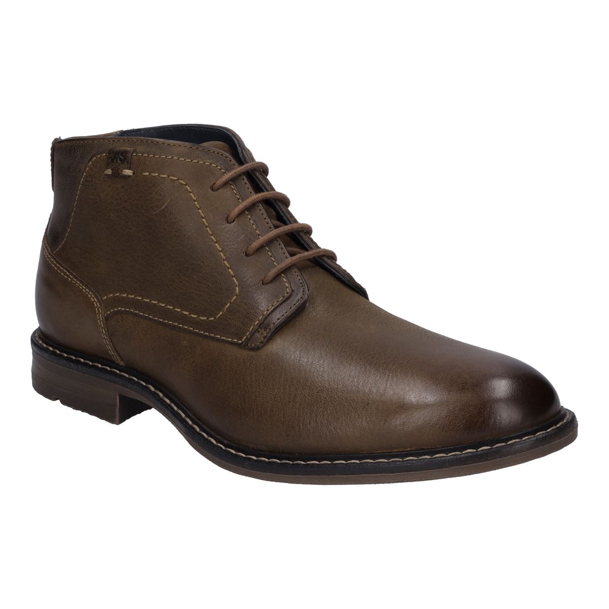 Schnürstiefeletten aus Leder
