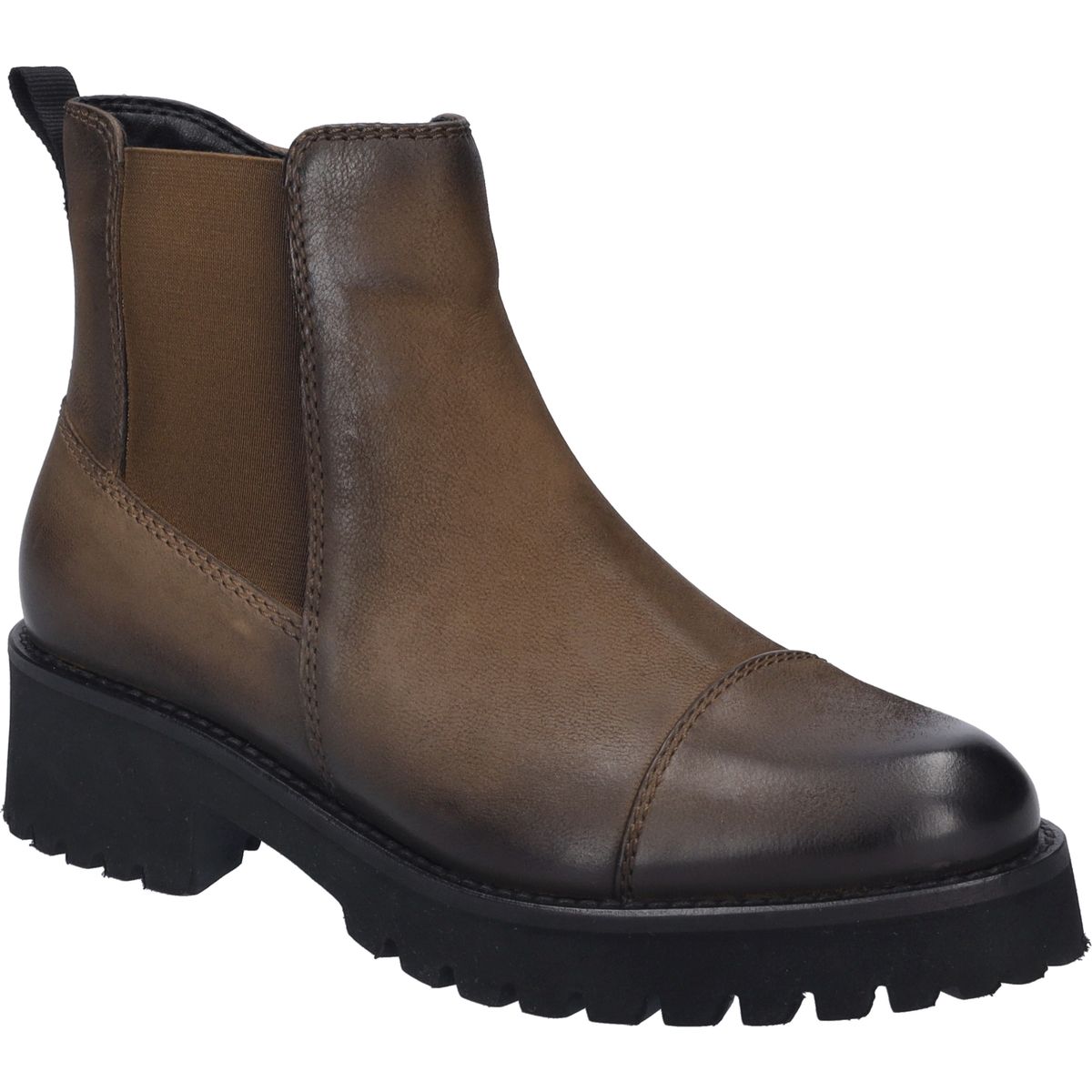 Rustikale Chelsea-Boots mit Profilsohle