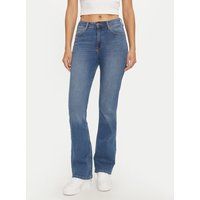 Ausgestellte Jeans mit hoher Taille