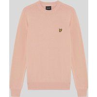 Klassischer Baumwollpullover mit Rundhalsausschnitt
