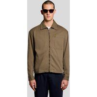 Zip-Overshirt aus Baumwoll-Mix