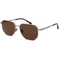 Geometrische Metall-Vollrand-Sonnenbrille