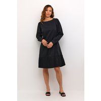 Langarmkleid mit Faltenrock-Saum