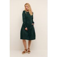Midikleid mit Paneel-Detail und Faltenmanschetten