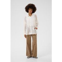 Besticktes transparentes Langarm-Hemd