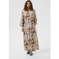 Lockerer Maxikleid mit Abstraktmuster