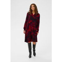 Bedrucktes Hemdblusenkleid in A-Linie