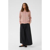 Gemusterter Feinstrick-Cardigan mit Rundhals
