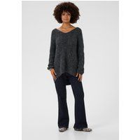 Oversize-Strickpullover mit V-Ausschnitt