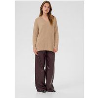 Oversize-Strickpullover mit V-Ausschnitt