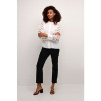 Relaxed-Fit Bluse mit Spitzenärmeln