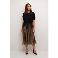 Jersey-Midikleid mit Plisseerock