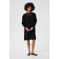 Lockeres Kleid mit Spitzenpasse