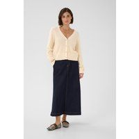 V-Ausschnitt Strickjacke mit Lochmuster