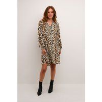 Relaxte Tunika mit Leopardenmuster