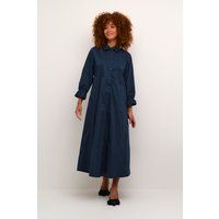 Feminines Maxi-Hemdblusenkleid