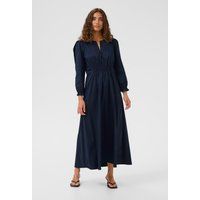 Midikleid mit gesmokter Taille