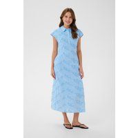 Midi-Polokleid mit Lochstickerei