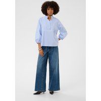 Gestreifte Bluse im Relaxed Fit