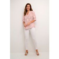 Aufwendige Lochstickerei-Bluse Relaxed Fit