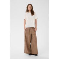 Weit geschnittene Hose mit hoher Taille
