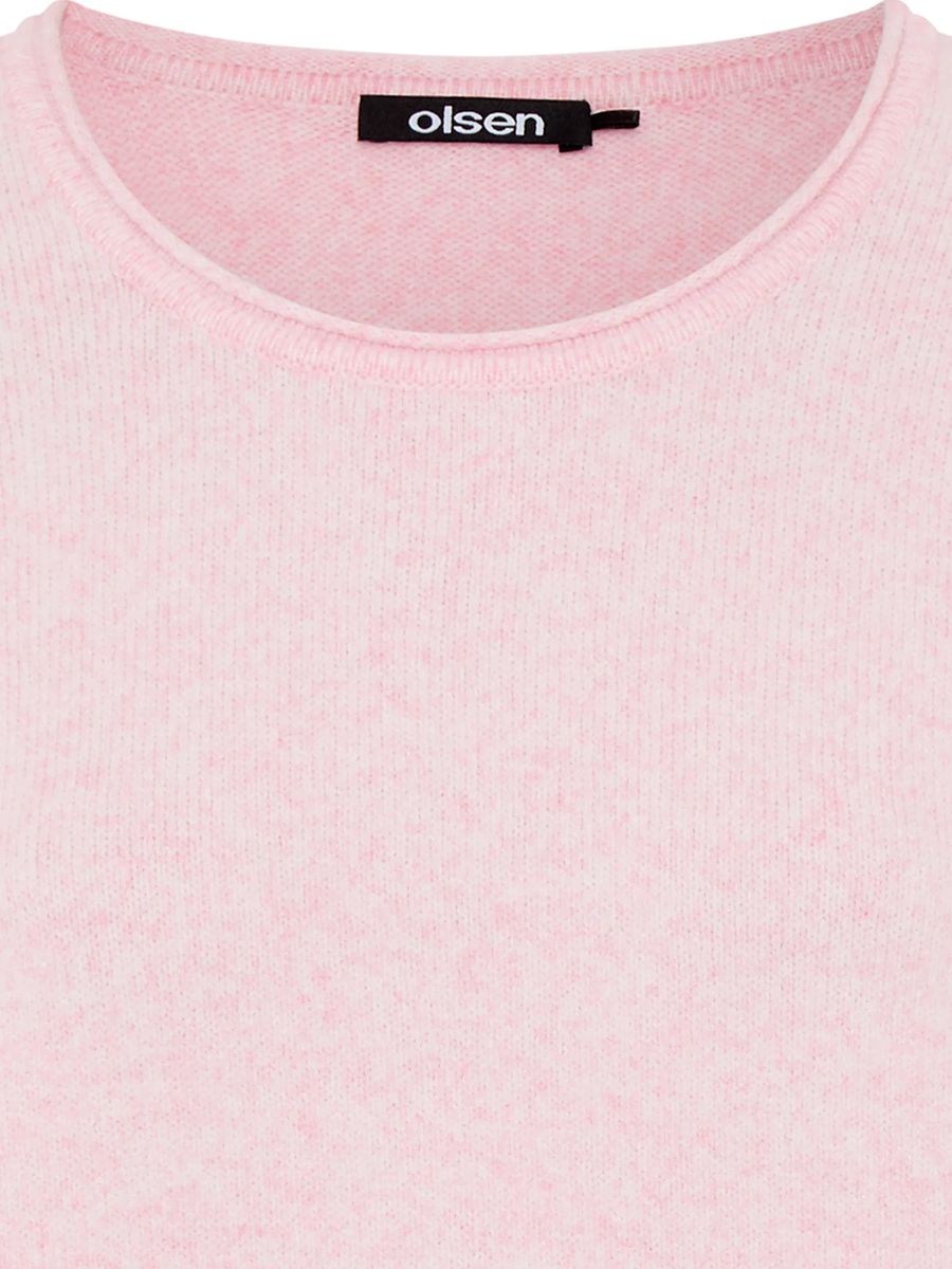 olsen Strickpullover, Rippbündchen, für Damen, pink, 38