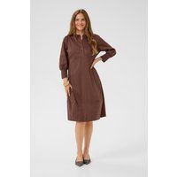 Lockeres Hemdkleid aus Baumwollmischung