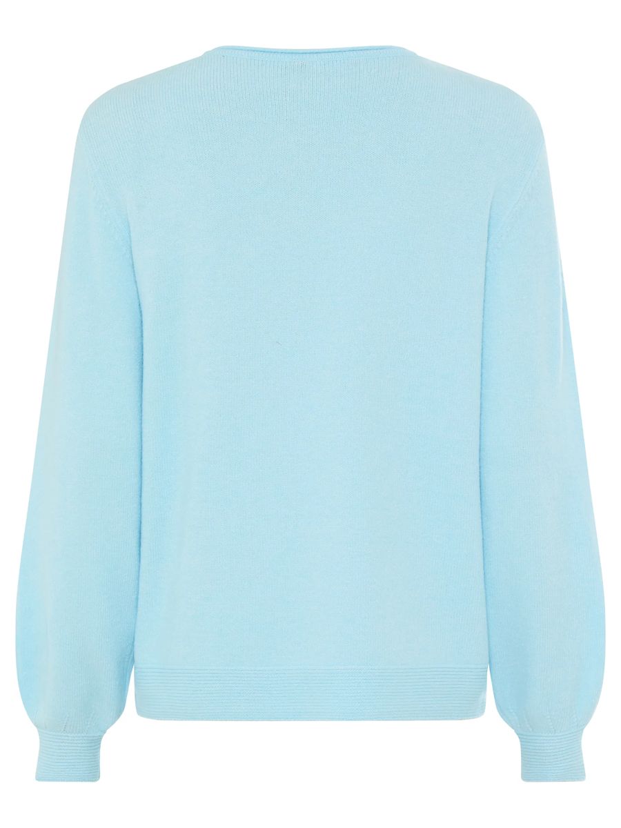 olsen Strickpullover, Rippbündchen, für Damen, blau, 40