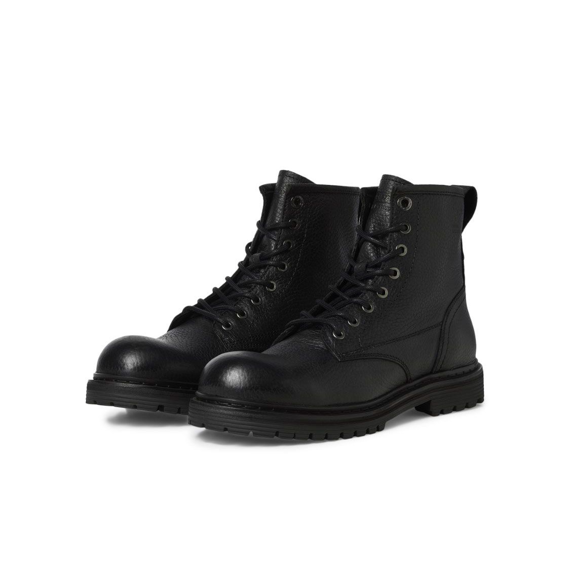Robuste Leder-Boots mit Struktur