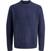 Strukturierter Rundhals-Strickpullover