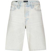 Baggy Fit Jeansshorts mit hohem Bund