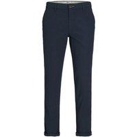 Klassische Low-Rise Dobby-Chinos