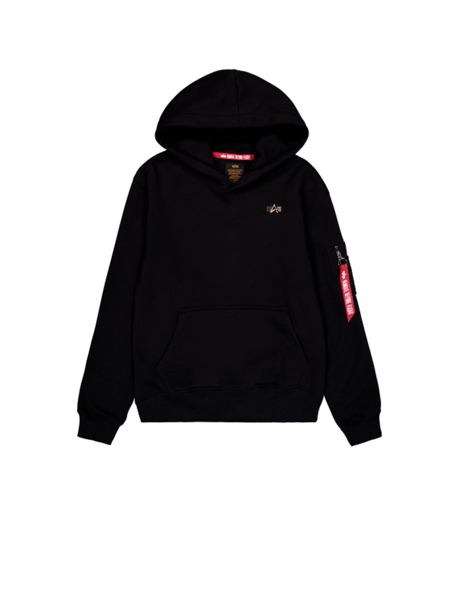 Fleece-Hoodie mit Utility-Ärmeltasche