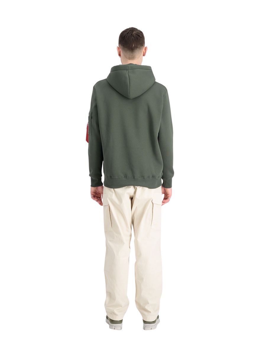 Hoodie mit Logodruck und Ärmeltasche