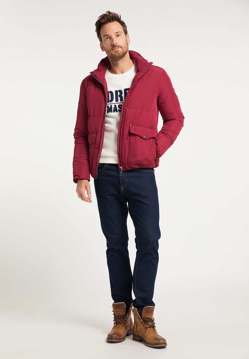 Gesteppter Wattierter Blouson mit Stehkragen