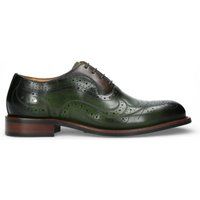 Handpolierte Leder-Brogues mit Flügelkappe