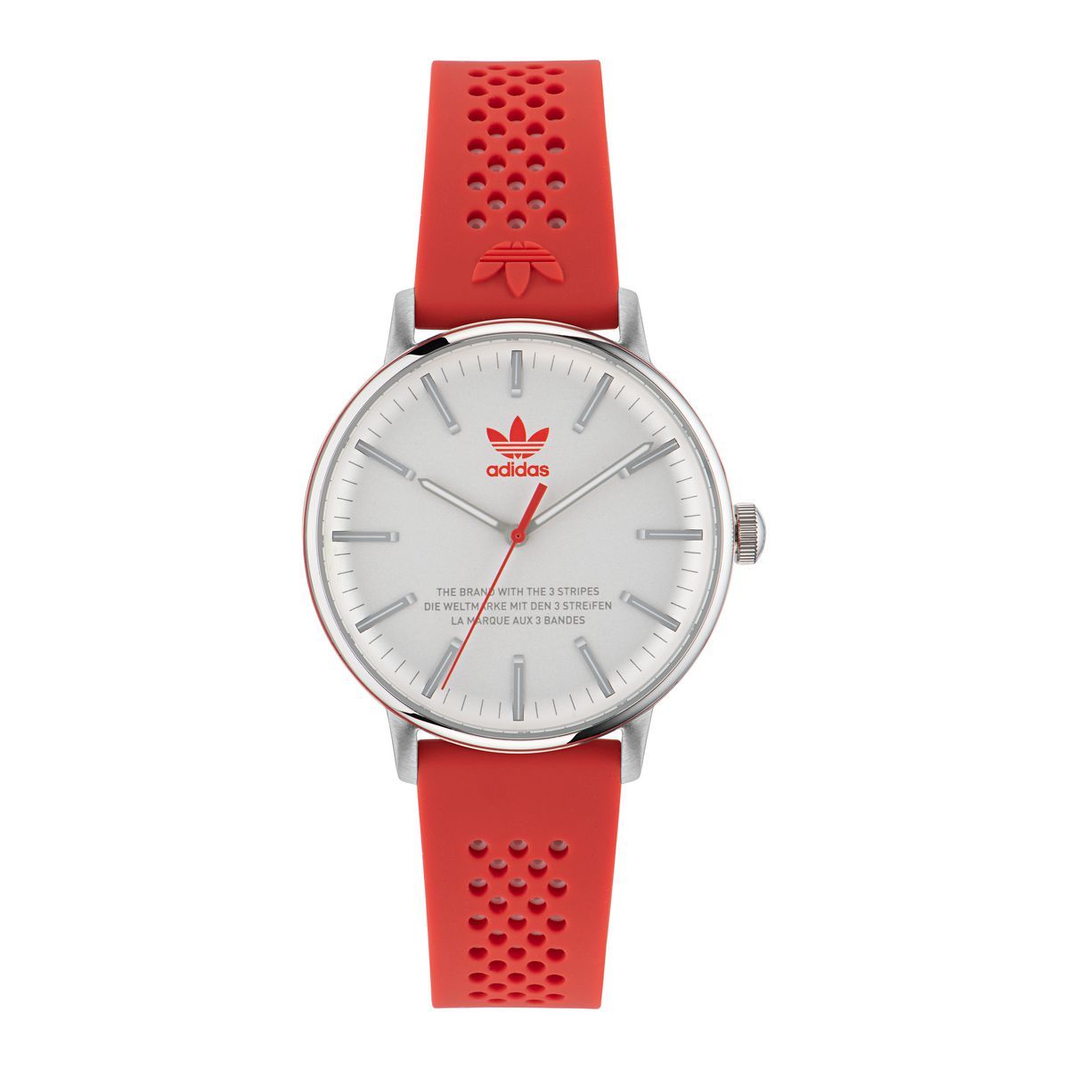 Minimalistische Analoguhr mit Silikonarmband