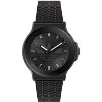 Expressionistische Streetwear-Uhr mit Strukturarmband