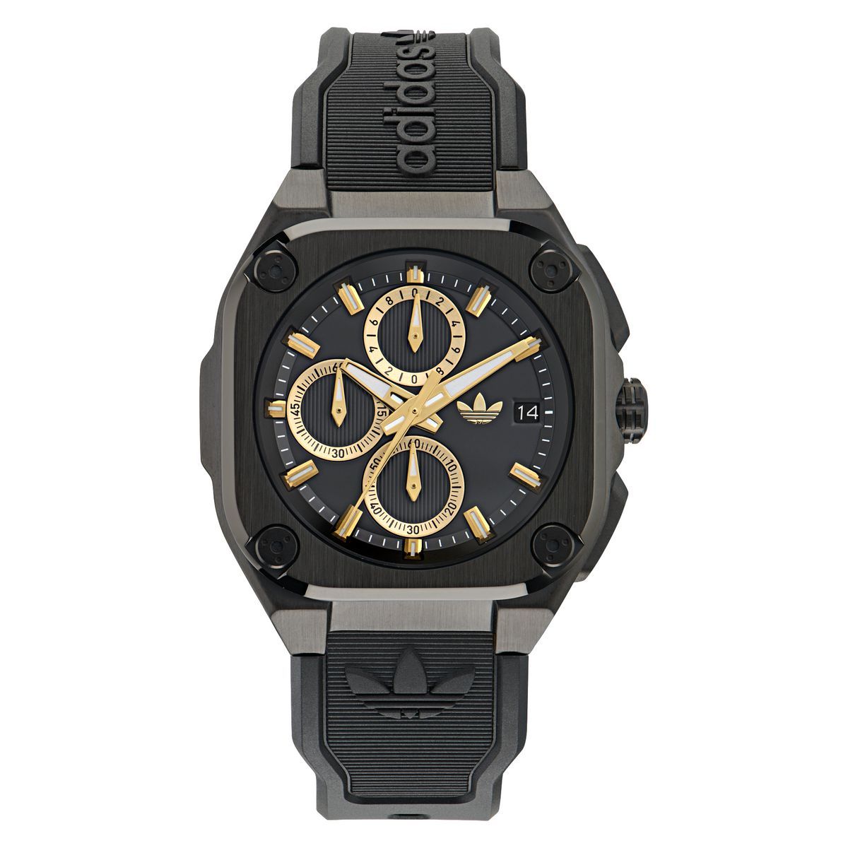Urbaner Chronograph mit Harzarmband