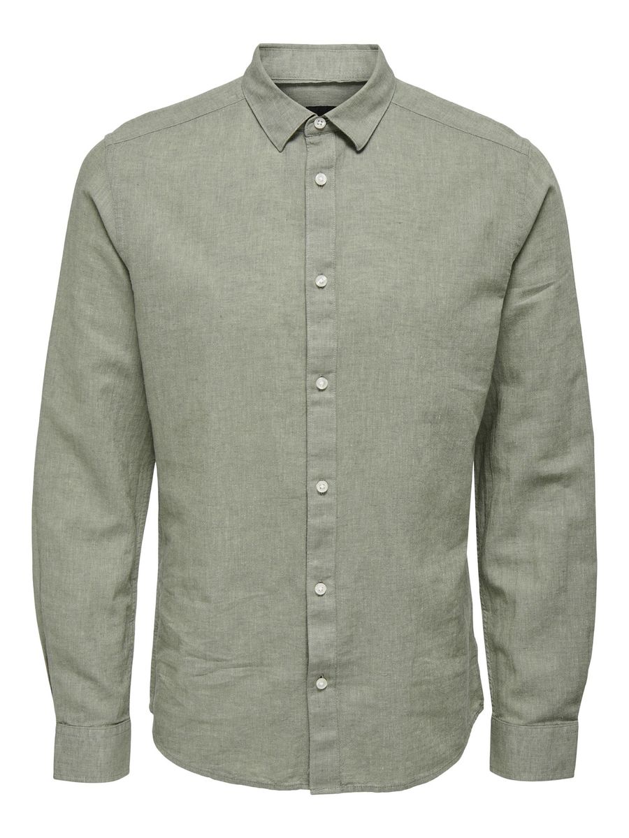 Zeitloses Slim-Fit Langarmhemd