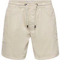 Gerippte Cord-Shorts mit Kordelzug