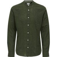 Slim Fit Hemd mit Stehkragen