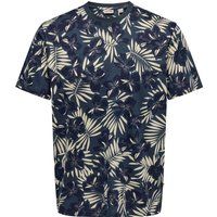 T-Shirt mit tropischem Blumenmuster
