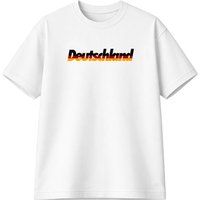 Lässiges Deutschland Print T-Shirt