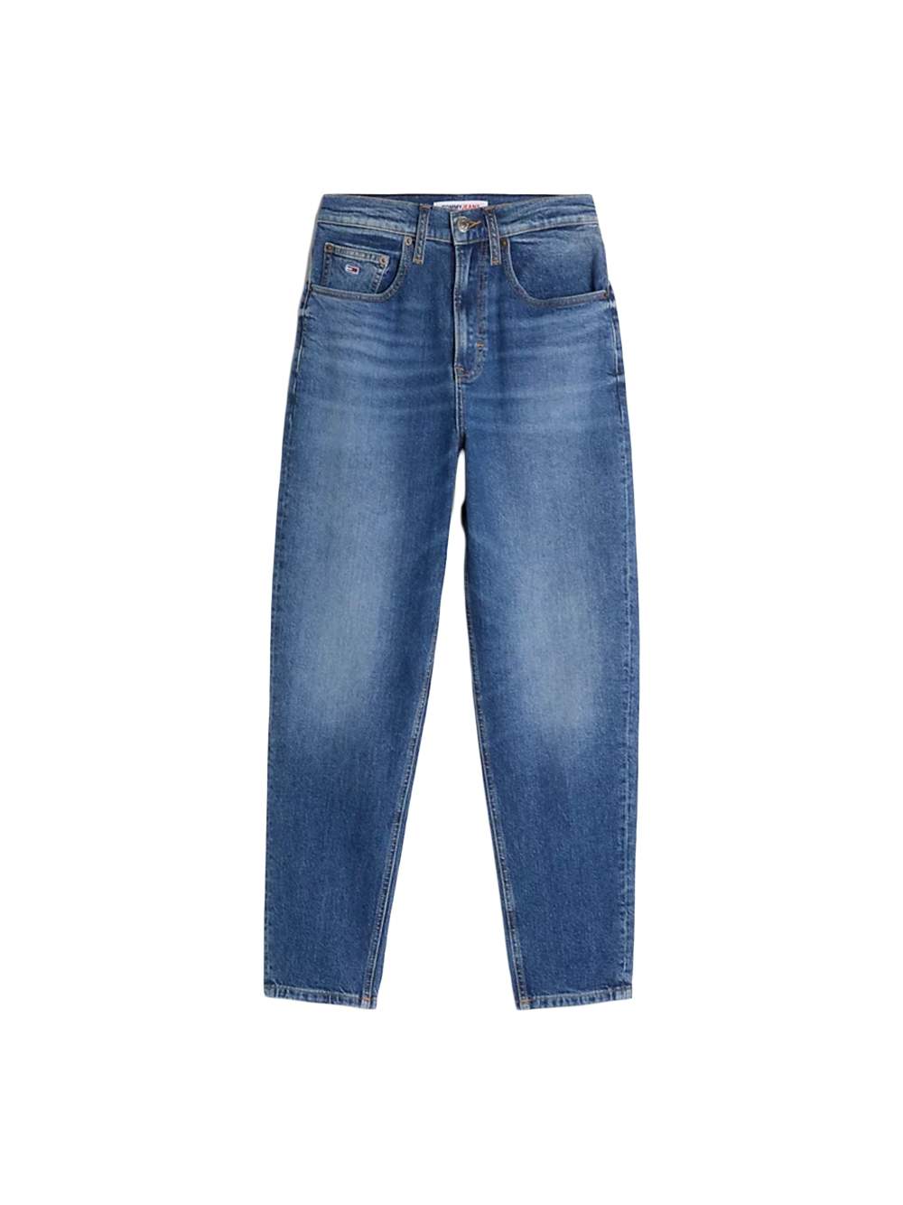 Hoch taillierte Tapered-Fit Jeans
