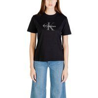 T-Shirt mit Monogramm-Logo aus Baumwolle