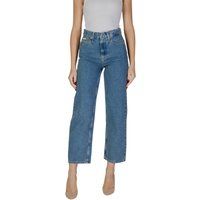 Hoch taillierte Wide-Leg Cropped-Jeans